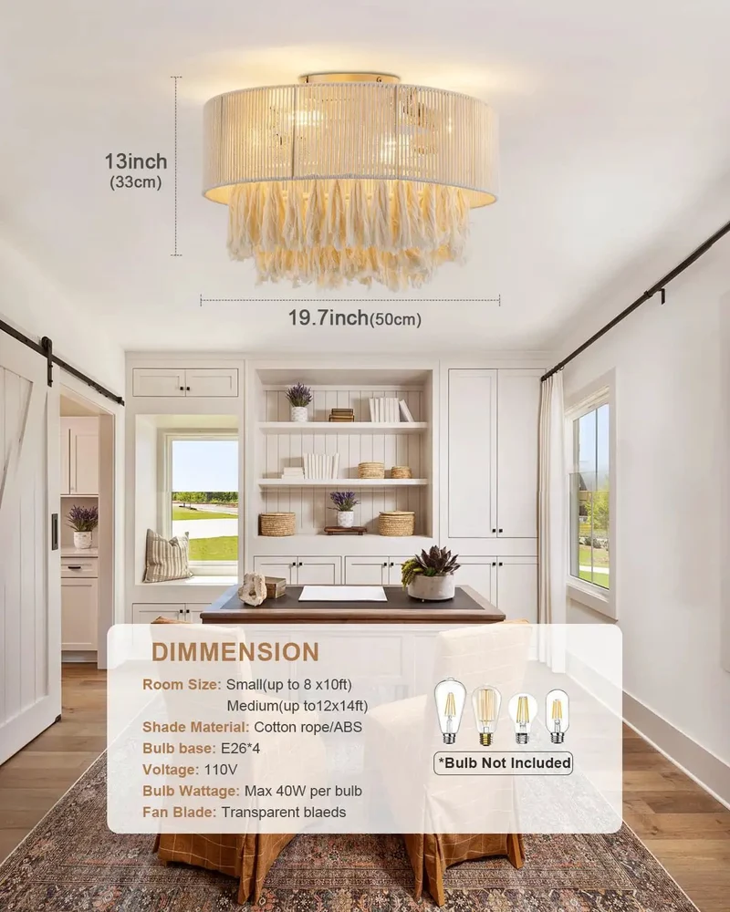 Premium Gold Ceiling Fan With Integrated LED Light And Ultra Quiet Motor For Living Rooms And Bedrooms Adds Serious Drip To Any Space While Slinging Chill Breeze All Day Long
