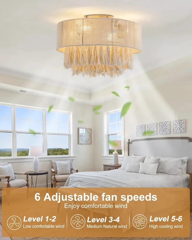 Premium Gold Ceiling Fan With Integrated LED Light And Ultra Quiet Motor For Living Rooms And Bedrooms Adds Serious Drip To Any Space While Slinging Chill Breeze All Day Long
