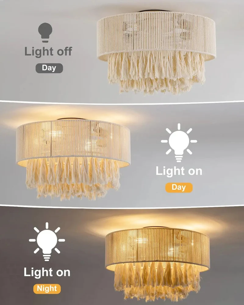 Premium Gold Ceiling Fan With Integrated LED Light And Ultra Quiet Motor For Living Rooms And Bedrooms Adds Serious Drip To Any Space While Slinging Chill Breeze All Day Long