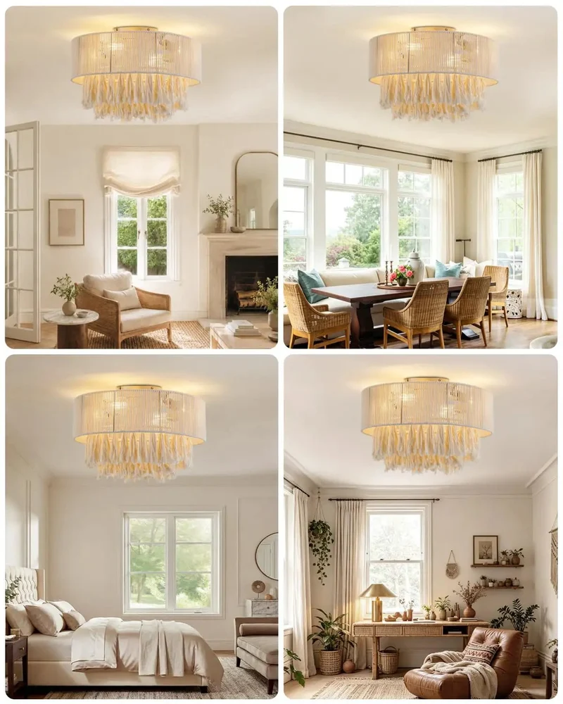 Premium Gold Ceiling Fan With Integrated LED Light And Ultra Quiet Motor For Living Rooms And Bedrooms Adds Serious Drip To Any Space While Slinging Chill Breeze All Day Long