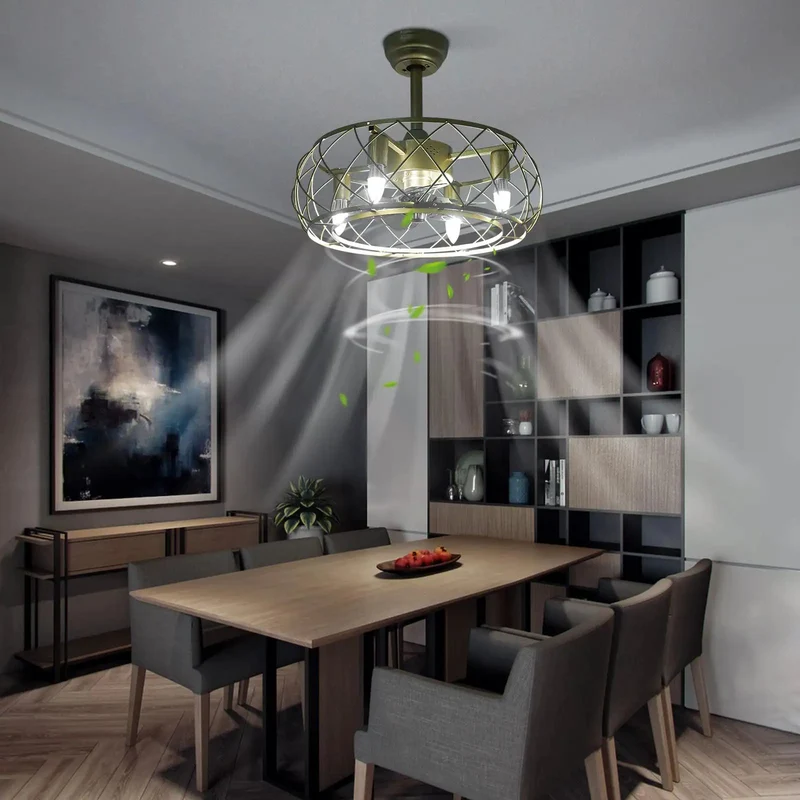 Slick Ceiling Fan With Integrated Light Remote And Three Speed Whisper Quiet Brushless Motor Timer Boasting Rock Solid Iron Build With Two Adjustable Downrods For Hassle Free Cooling And Top Notch Indoor Comfort