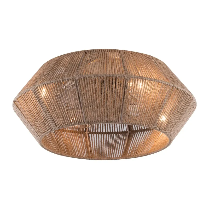 Rattan Ceiling Fan With Low Profile Flush Mount And Hidden Blades For Bedroom And Living Room Delivering Super Chill Airflow And Built Damn Tough Craftsmanship For Modern Homes