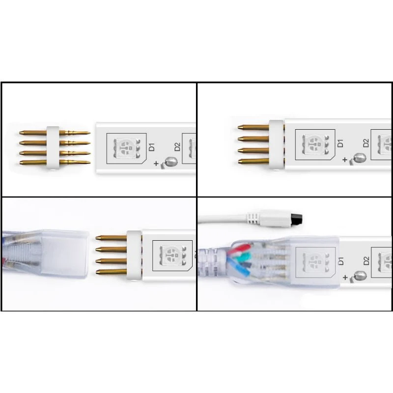 Ruban LED 50M 220V RGB Recoupable 5050 IP65 60LED/m + Télécommande