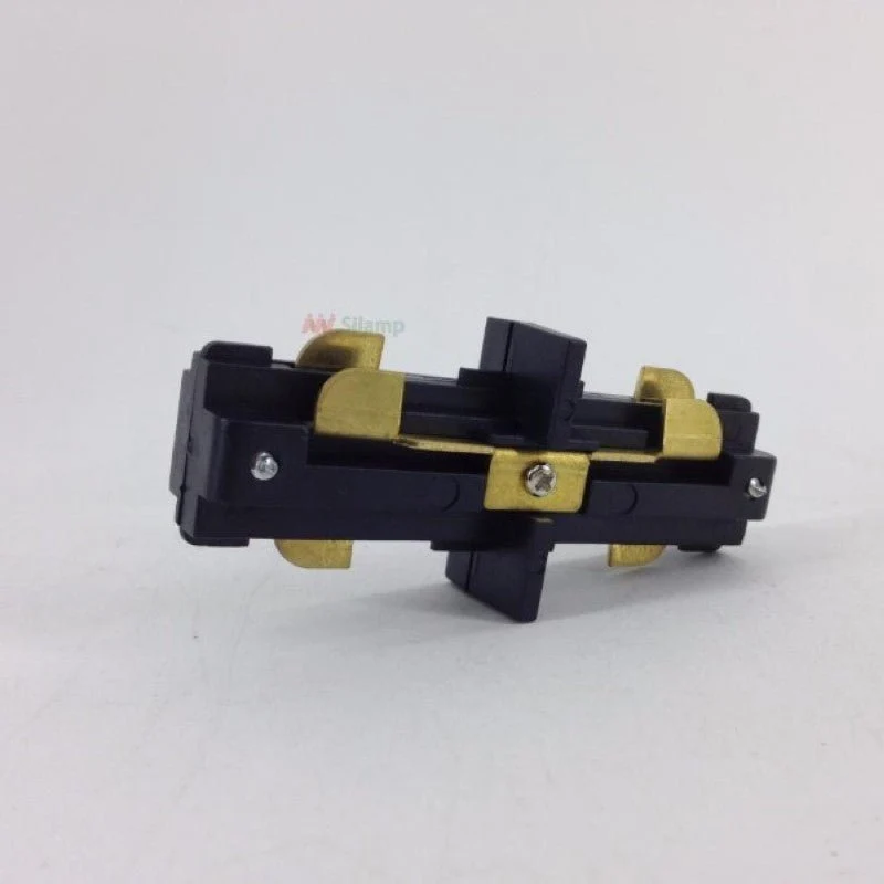 Connecteur LED Droit pour Rail Monophasé NOIR