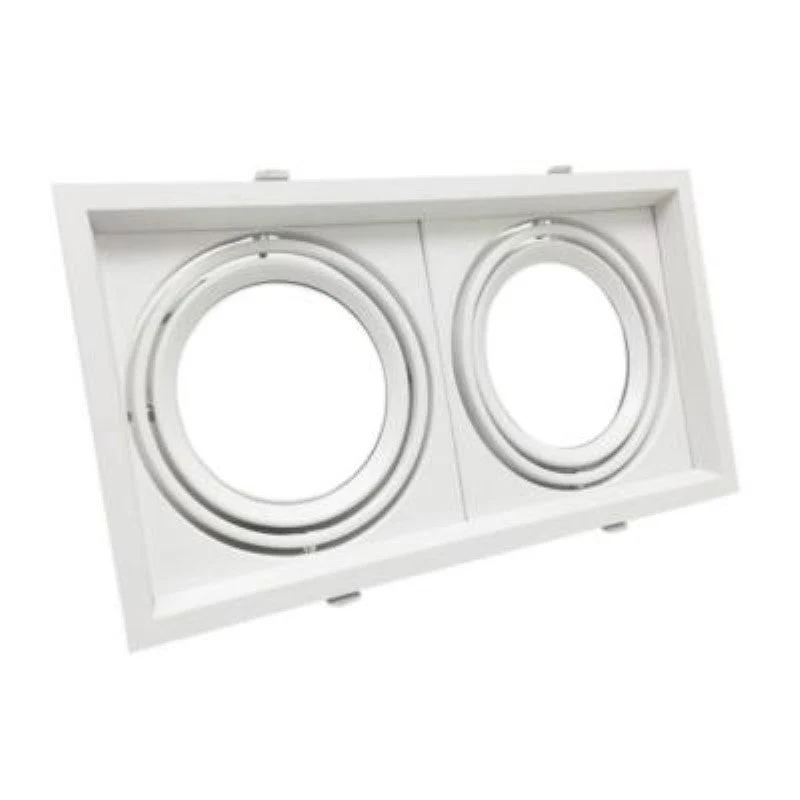 Support Double Encastrable pour Ampoules LED AR111