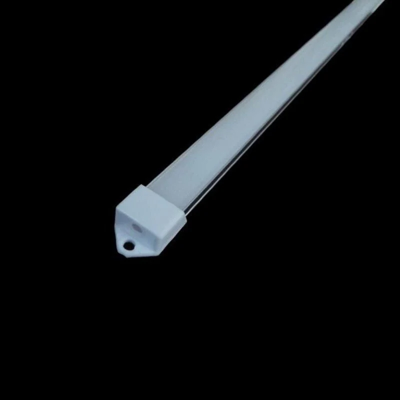 Profilé Aluminium 2m pour Ruban LED Couvercle Blanc Opaque