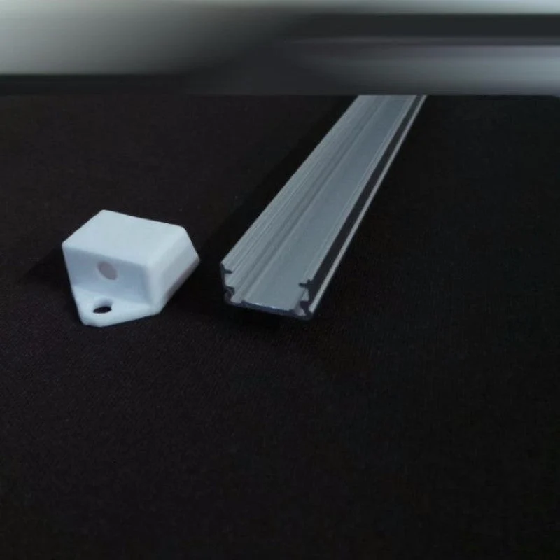 Profilé Aluminium 2m pour Ruban LED Couvercle Blanc Opaque