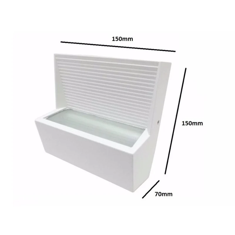 Applique Murale LED Rectangulaire 7W IP44 BLANC