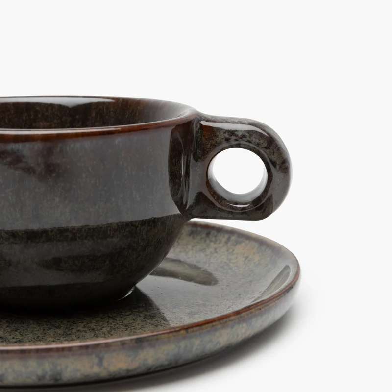 Serax Surface Cappuccino Cup with Saucer