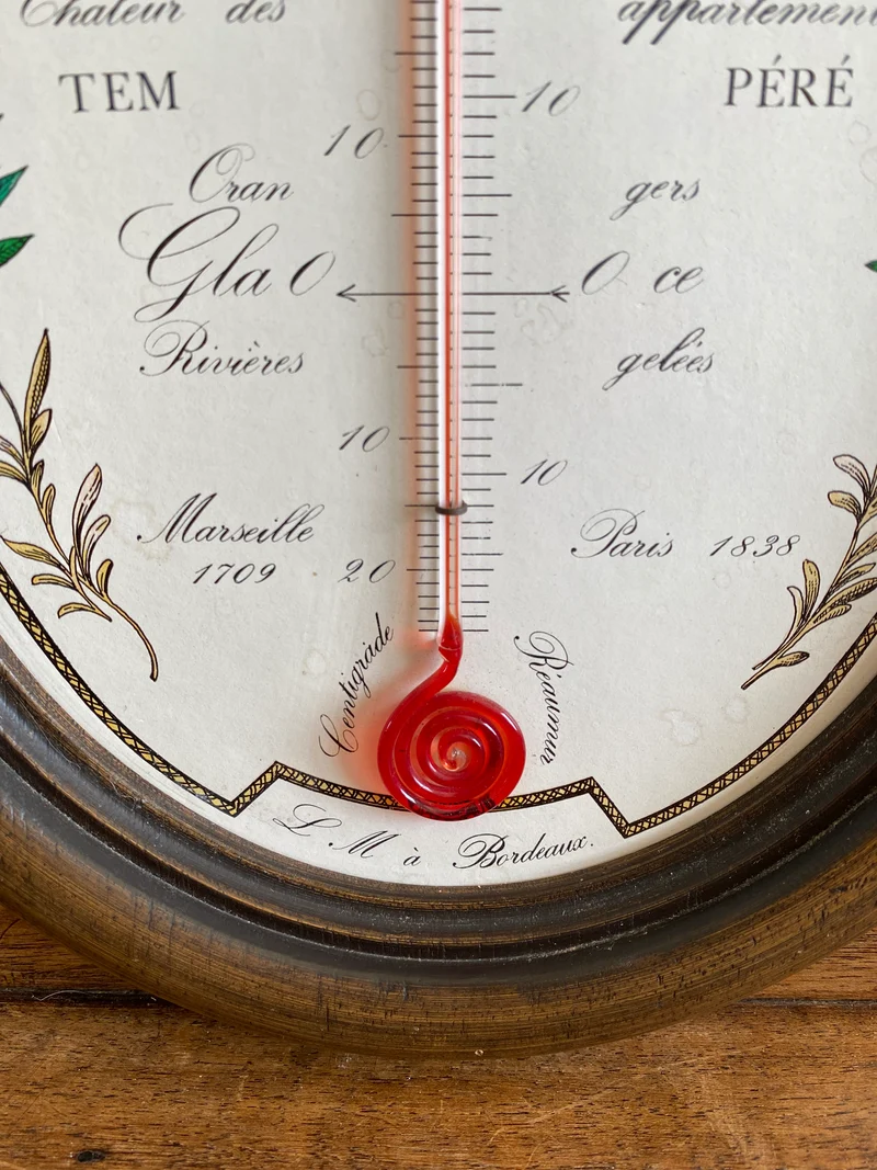 Thermomètre en bois LM à Bordeaux