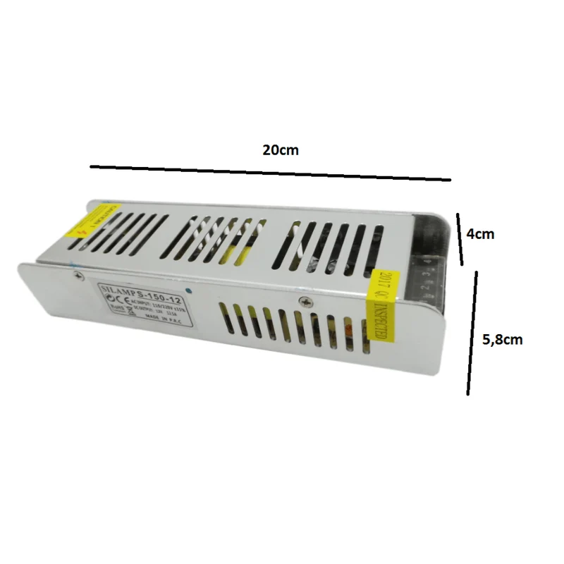 Transformateur 220V 12V 150W DC 12.5A