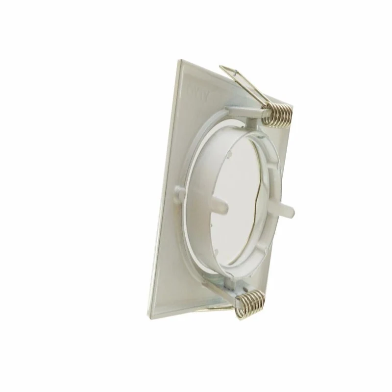 Support Spot Encastrable GU10 LED Orientable Carré BLANC