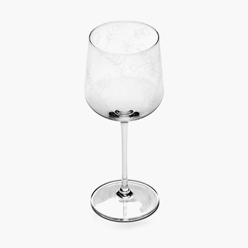 Serax Midnight Flowers White Wine Glass
