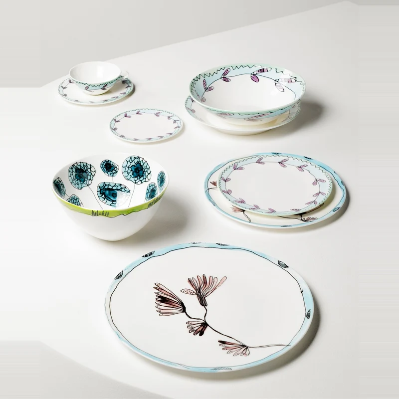 Serax Midnight Flowers Starter Plate