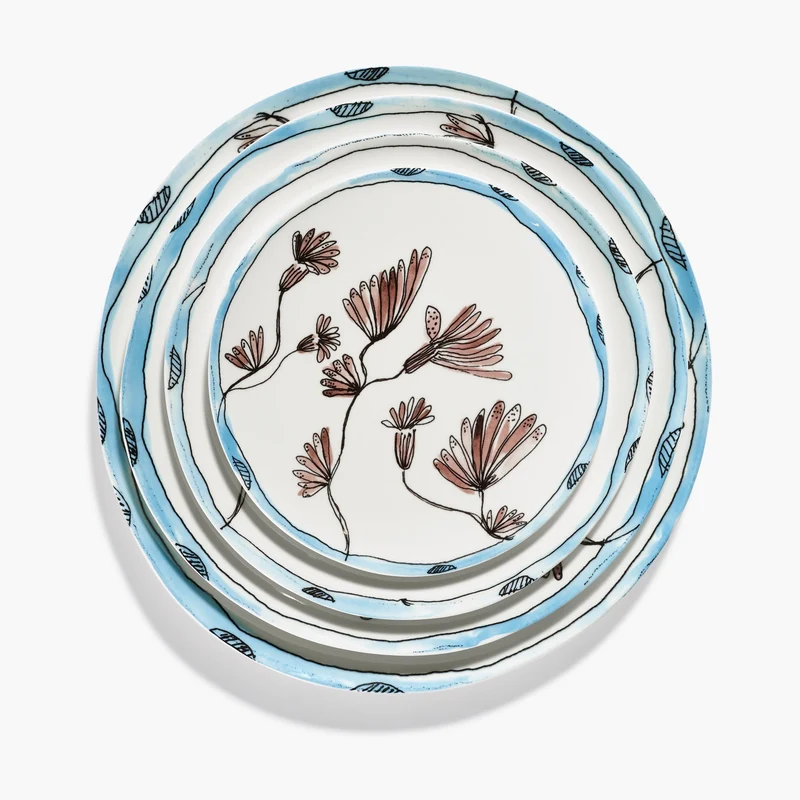 Serax Midnight Flowers Starter Plate