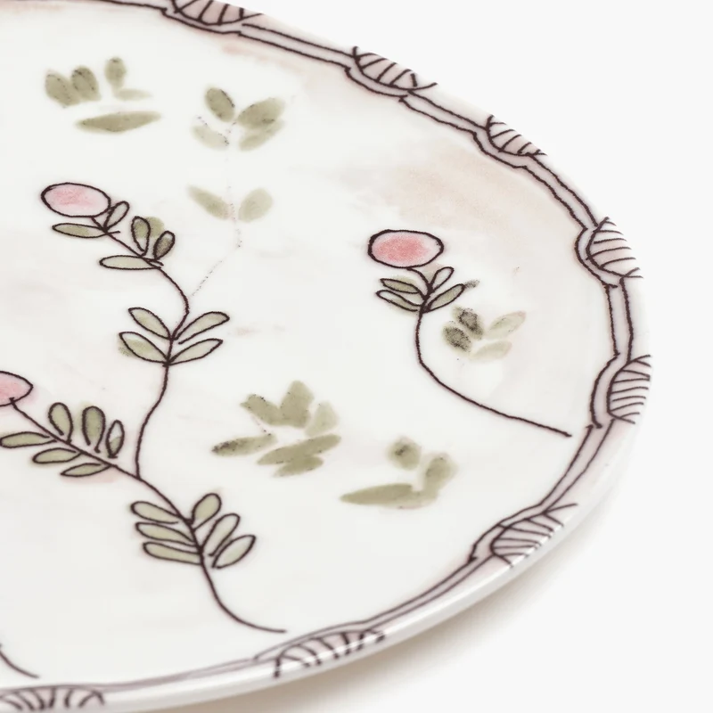 Serax Midnight Flowers Serving Plate