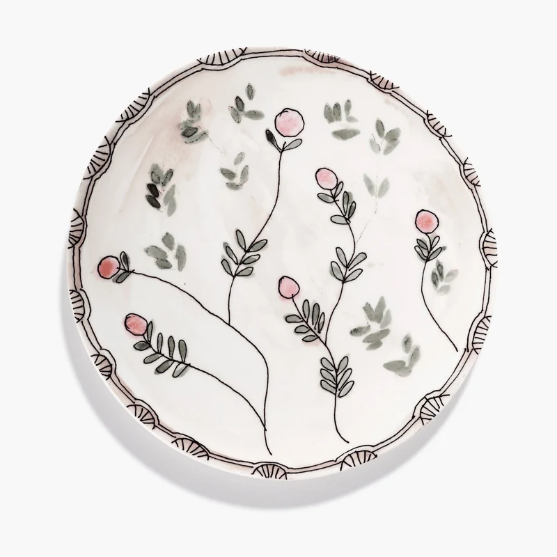 Serax Midnight Flowers Serving Plate