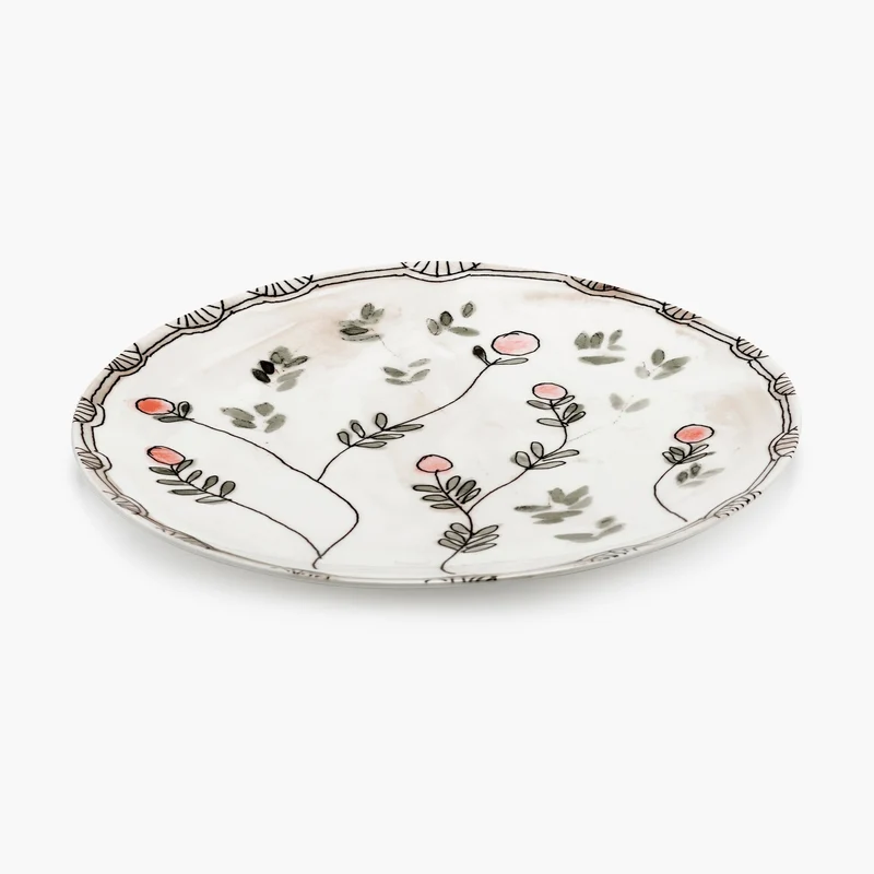 Serax Midnight Flowers Serving Plate