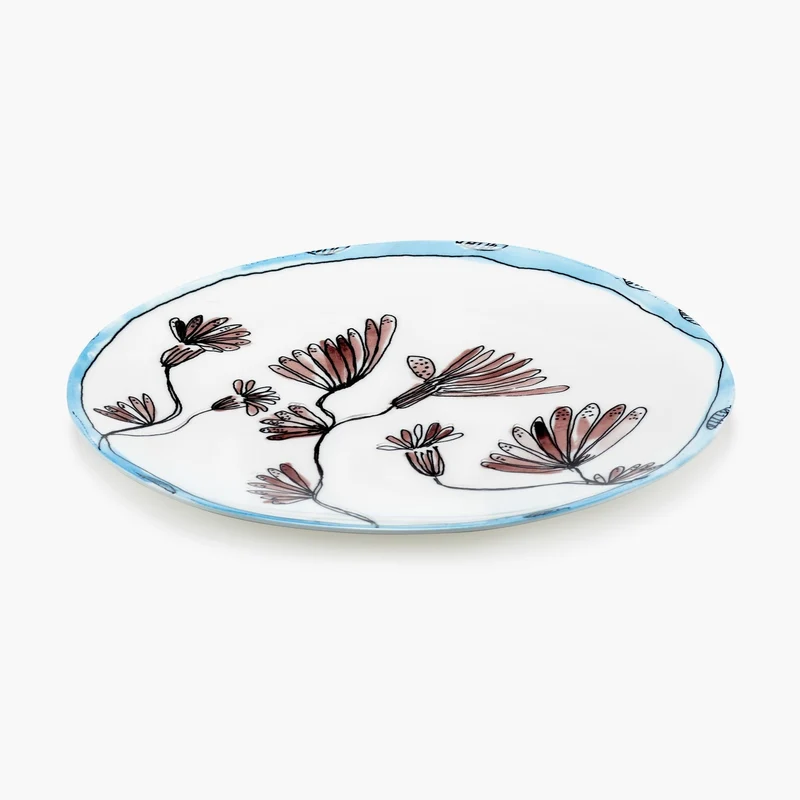 Serax Midnight Flowers Serving Plate