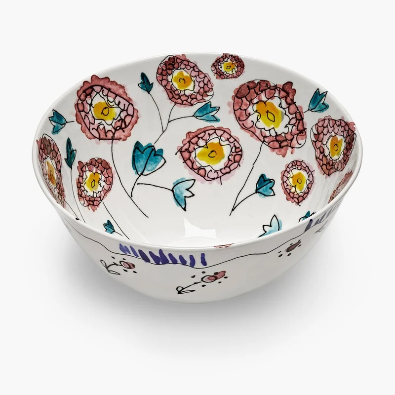 Serax Midnight Flowers Serving Bowl