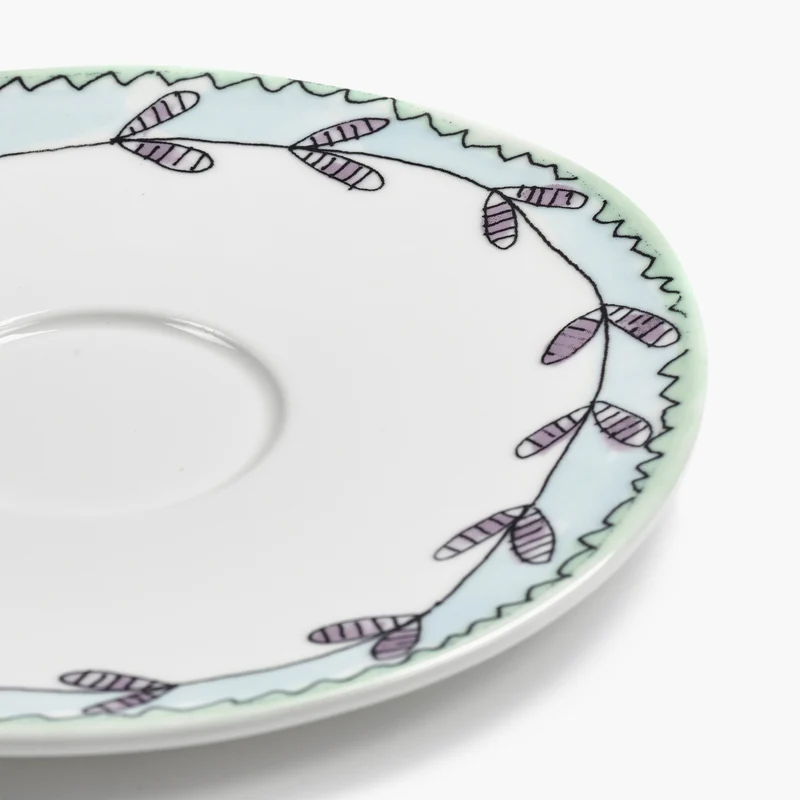 Serax Midnight Flowers Saucer Soup Bowl