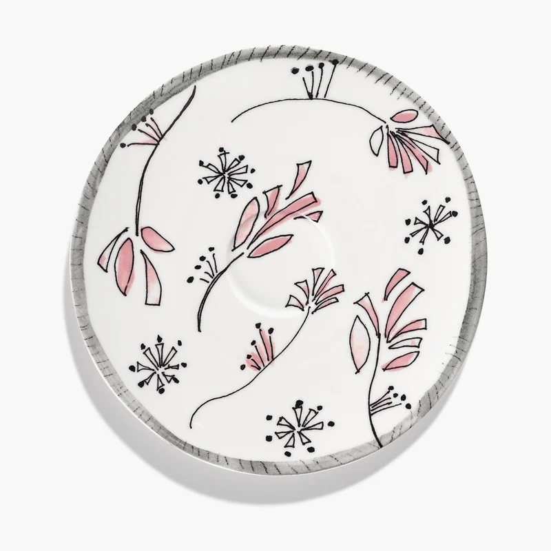 Serax Midnight Flowers Saucer Soup Bowl
