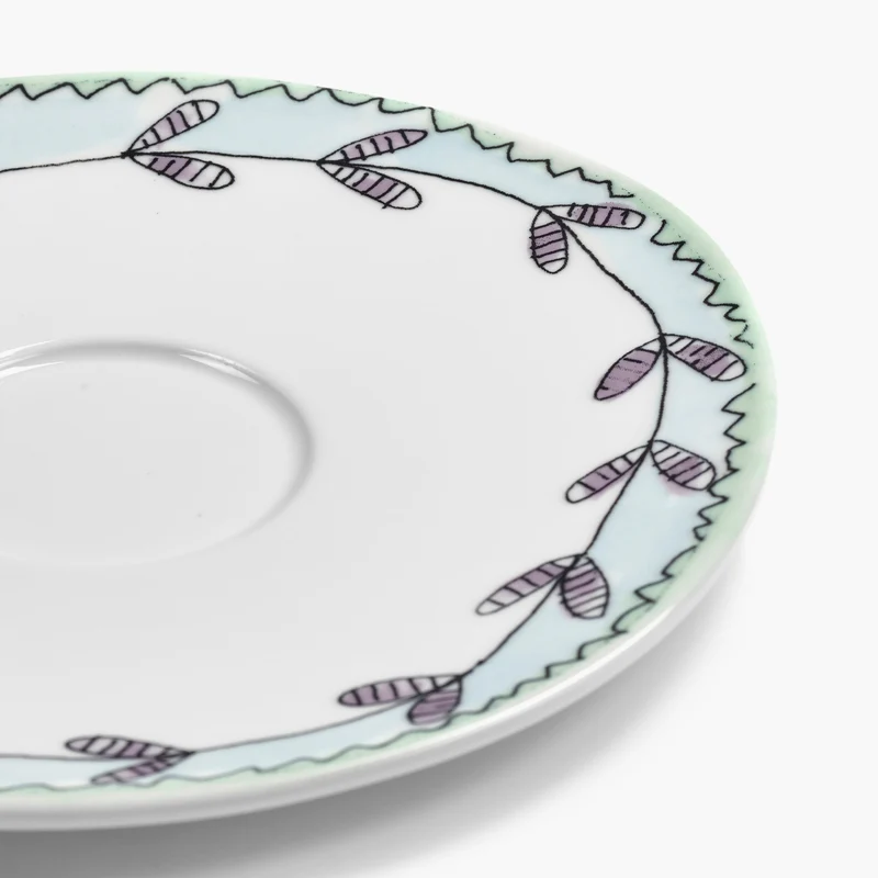 Serax Midnight Flowers Saucer Coffee Cup Low