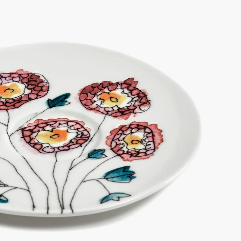 Serax Midnight Flowers Saucer Coffee Cup Low