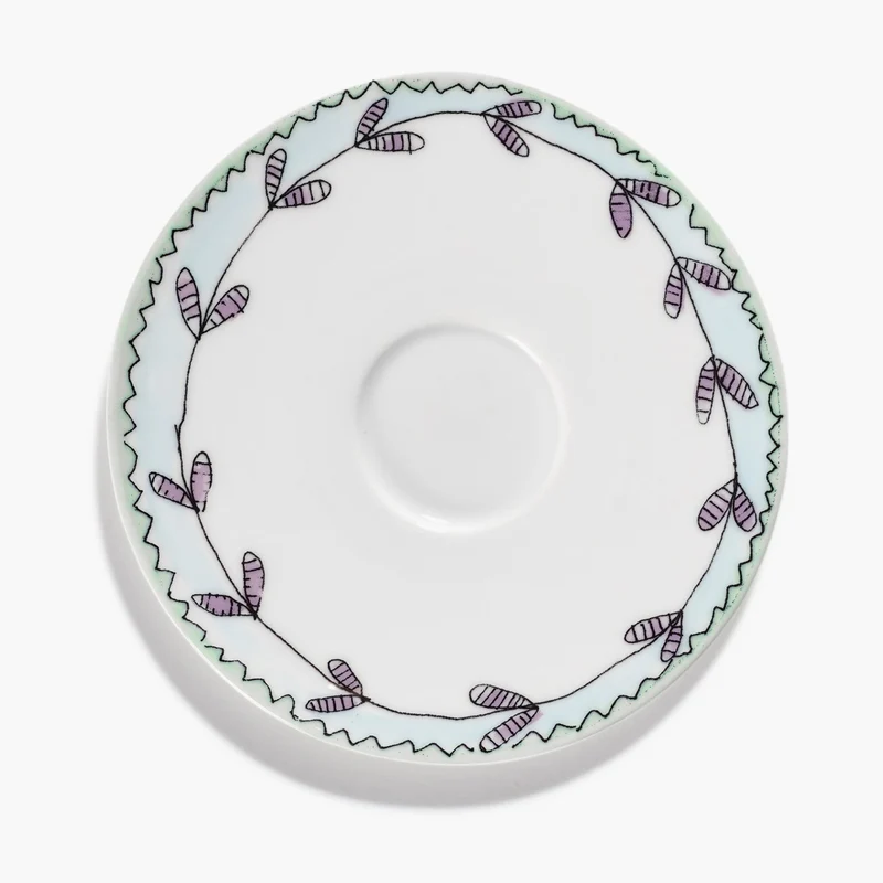 Serax Midnight Flowers Saucer Coffee Cup Low