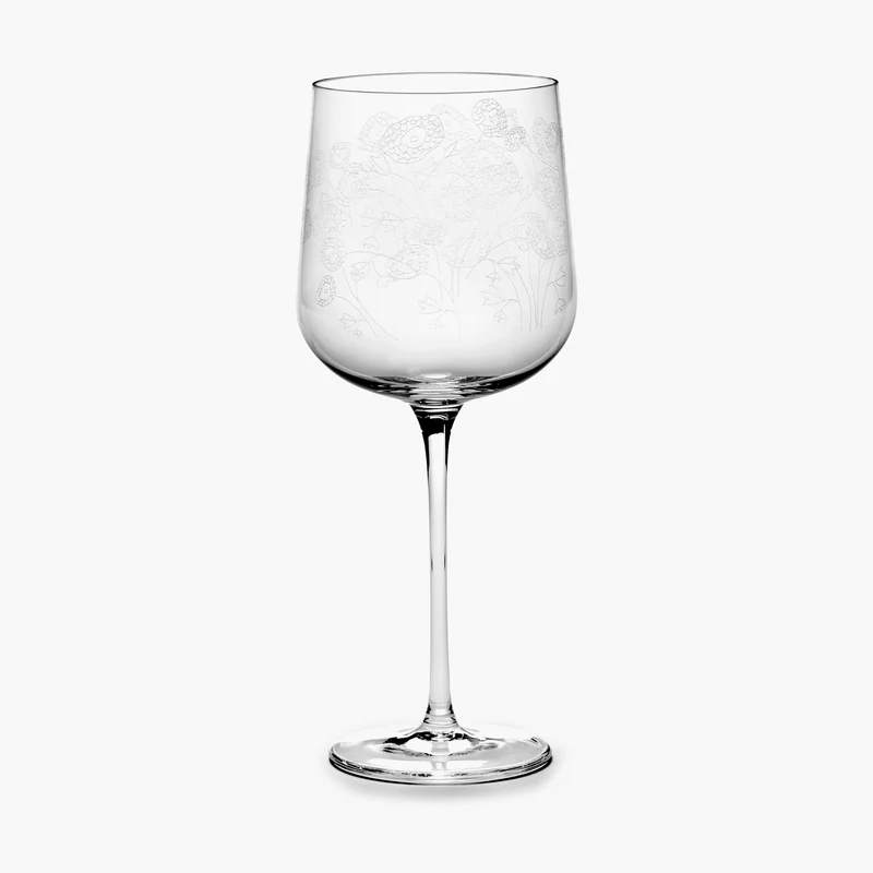Serax Midnight Flowers Red Wine Glass