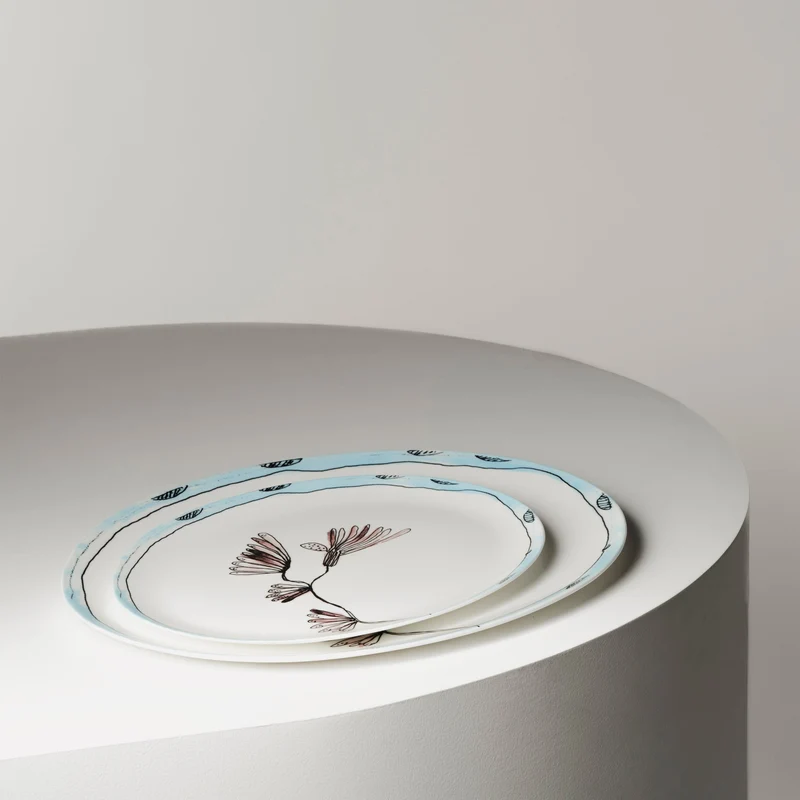 Serax Midnight Flowers Oval Plate °2