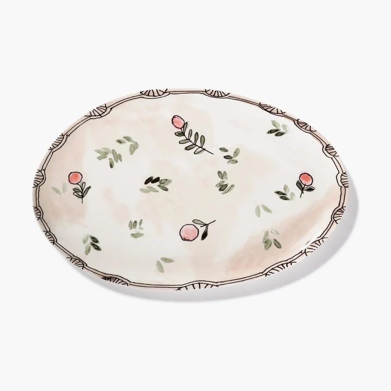 Serax Midnight Flowers Oval Plate °2