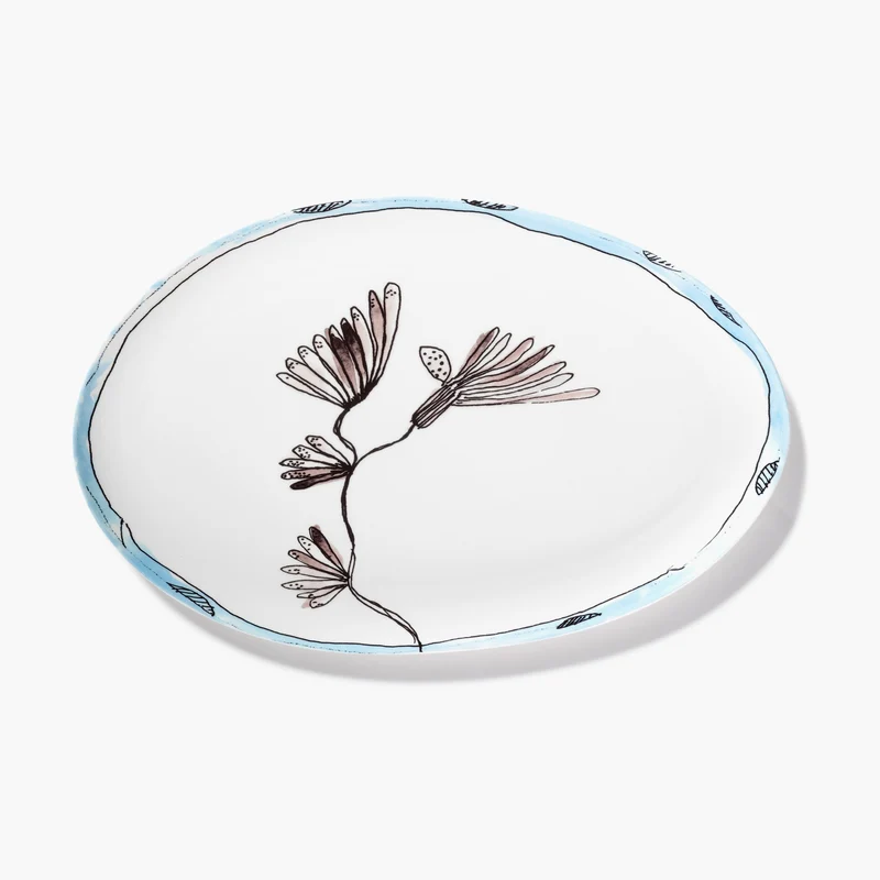 Serax Midnight Flowers Oval Plate °2