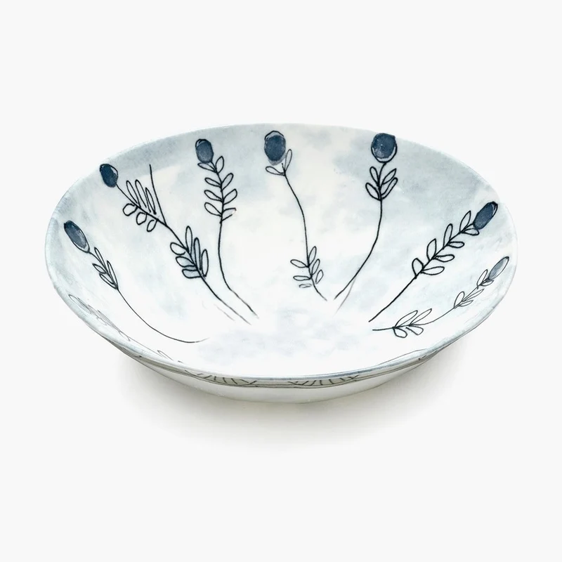 Serax Midnight Flowers Low Bowl