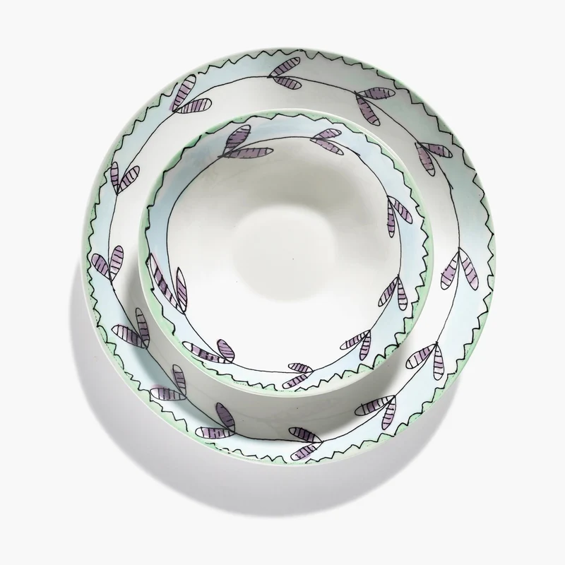 Serax Midnight Flowers Low Bowl