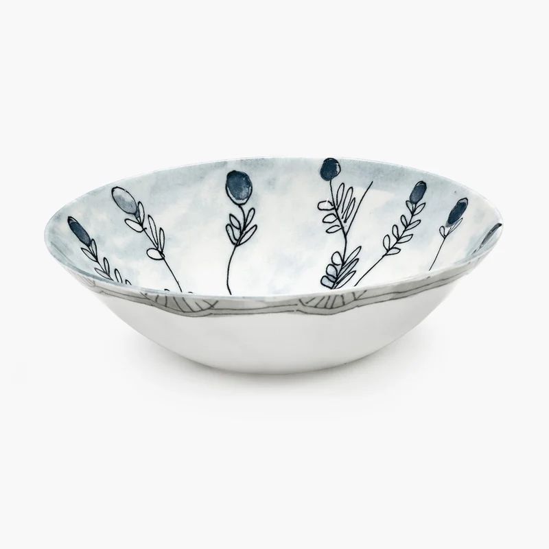 Serax Midnight Flowers Low Bowl