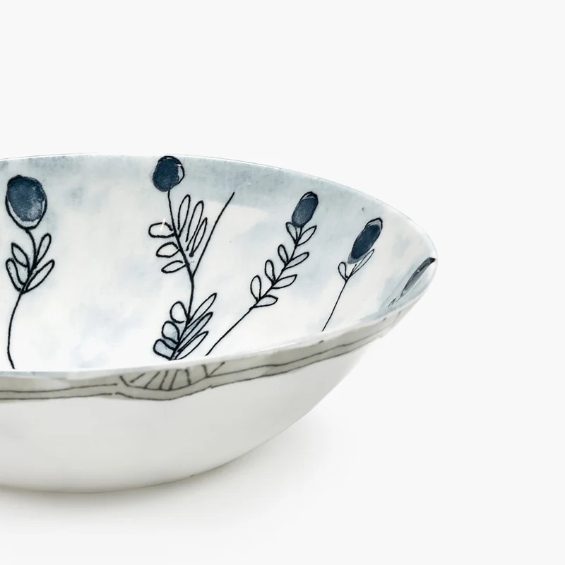 Serax Midnight Flowers Low Bowl