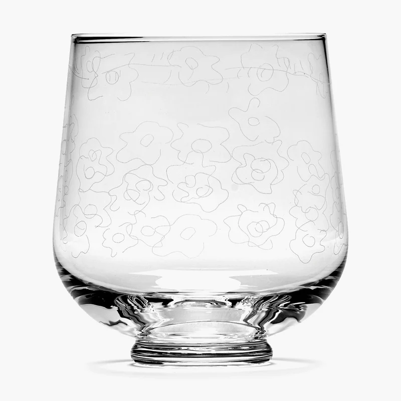 Serax Midnight Flowers Glass