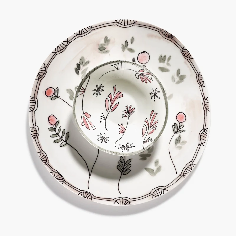 Serax Midnight Flowers Dinner Plate