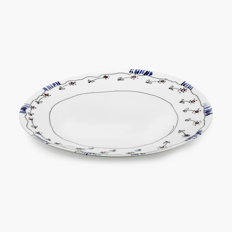 Serax Midnight Flowers Dinner Plate