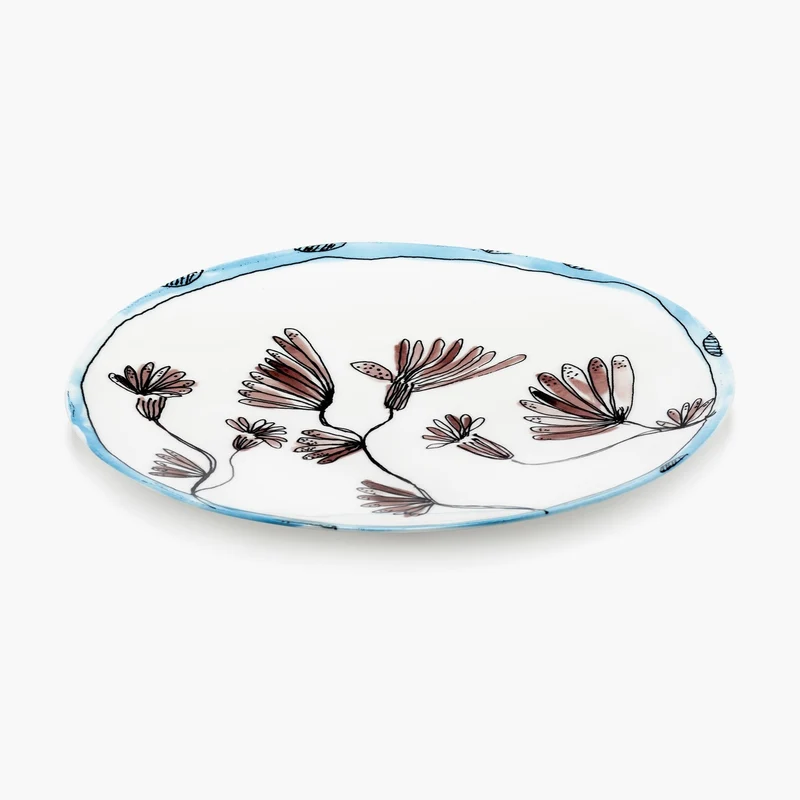 Serax Midnight Flowers Dinner Plate