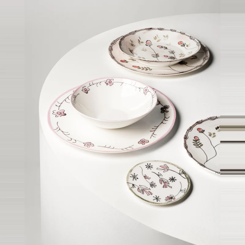 Serax Midnight Flowers Dinner Plate