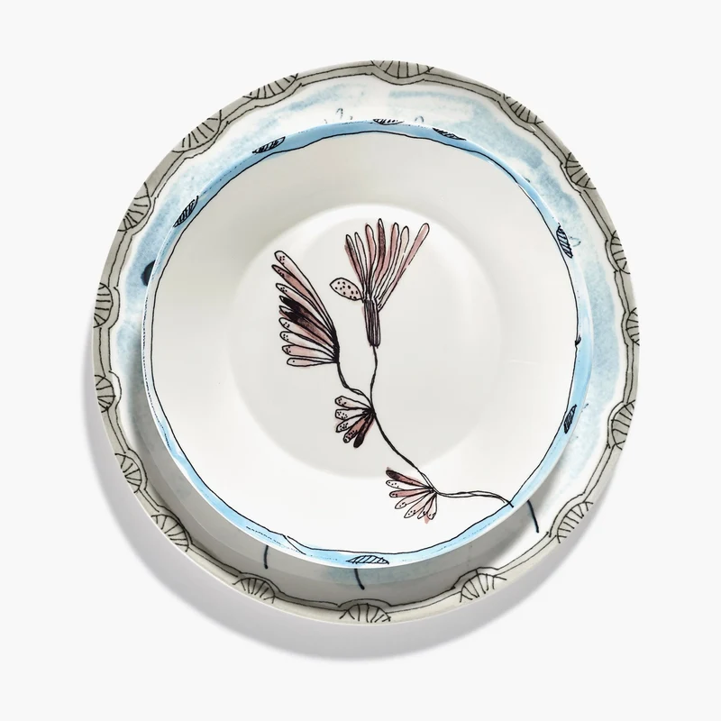 Serax Midnight Flowers Deep Plate