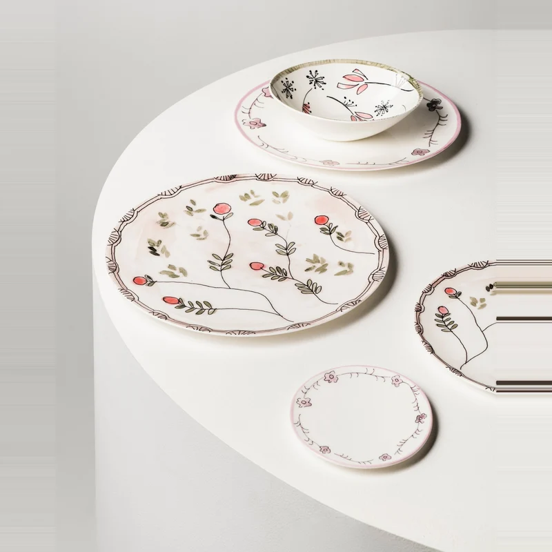 Serax Midnight Flowers Breakfast Plate