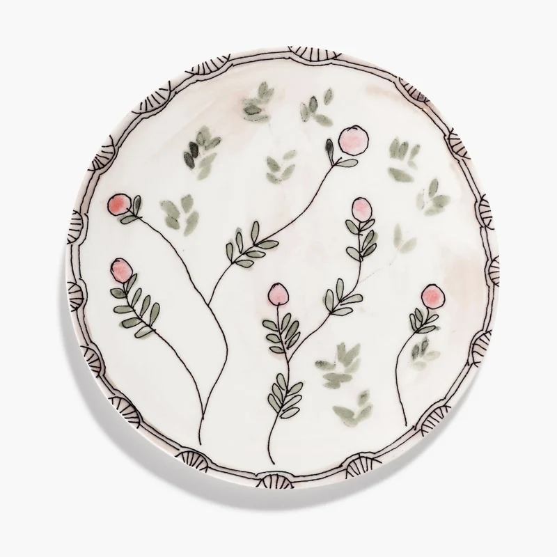 Serax Midnight Flowers Breakfast Plate