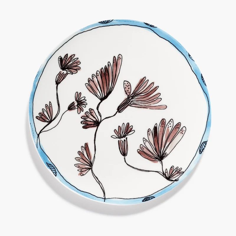 Serax Midnight Flowers Breakfast Plate