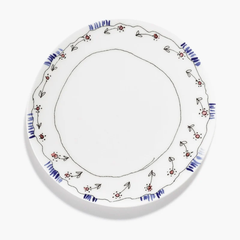 Serax Midnight Flowers Breakfast Plate