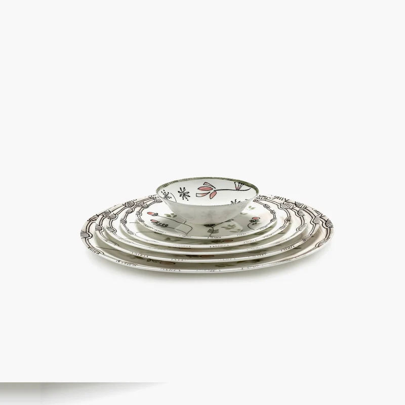 Serax Midnight Flowers Breakfast Plate