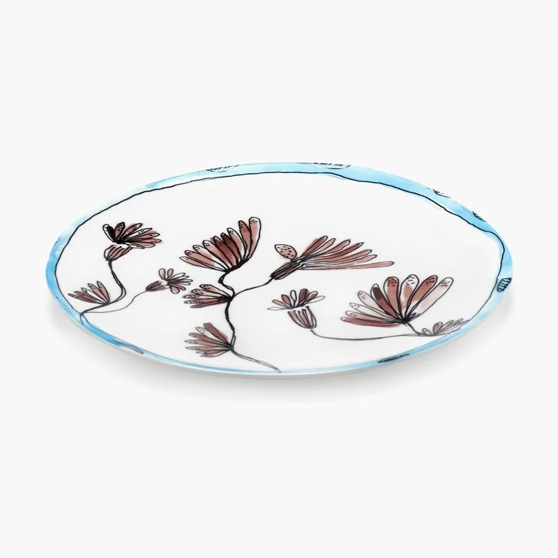 Serax Midnight Flowers Breakfast Plate