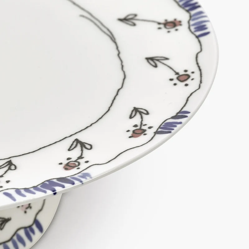 Serax Midnight Flowers Cake Stand